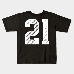 Rough Number 21 Kids T-Shirt